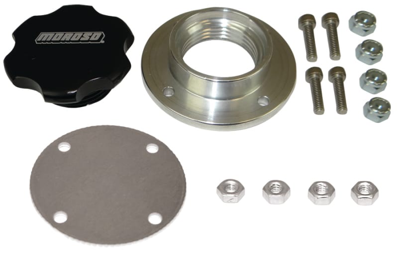 Moroso — Moroso Filler Cap Kit - Non-Weld - 1-1/4in-12UNF Thread - 1.5in OD