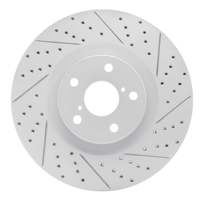 R1 Concepts — R1 09-11 Lexus Gs450H Right Front Drilled & Slotted Geo-Carbon Rotor