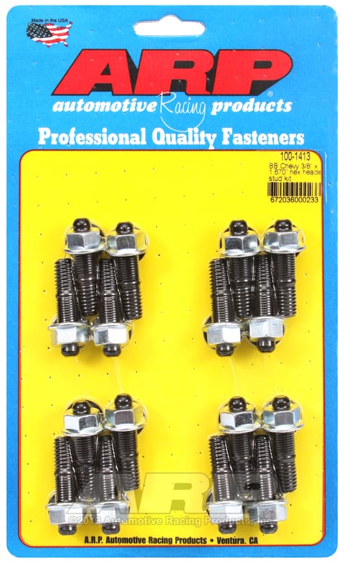 ARP — ARP BB Chevy 3/8 x 1.670in Hex Header Stud Kit
