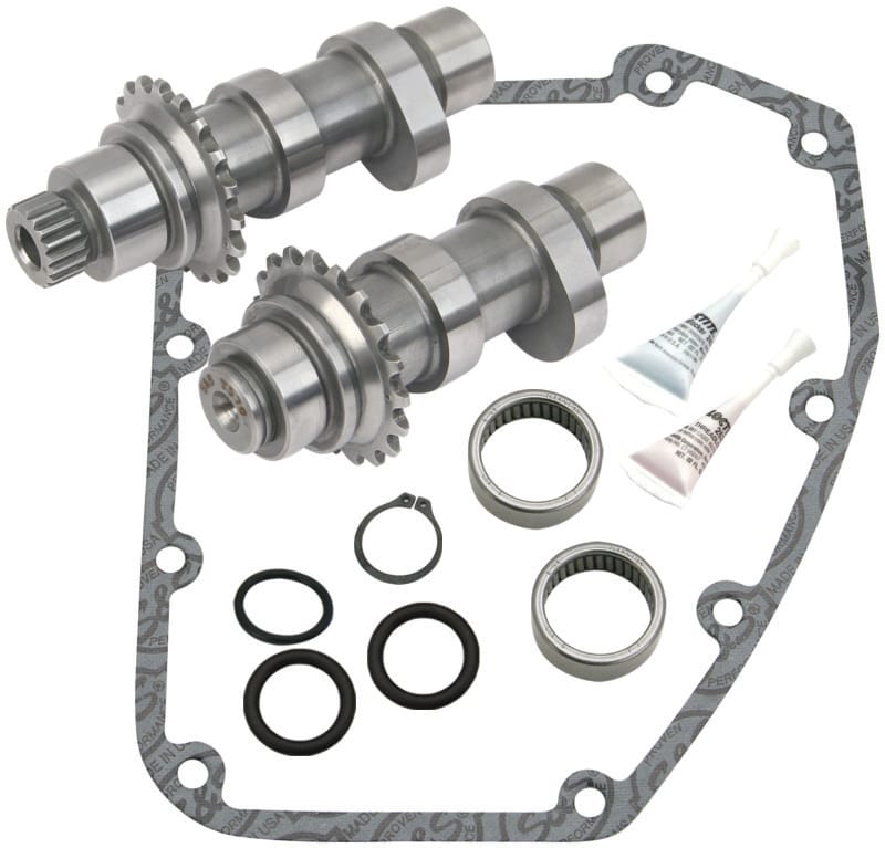 S&S Cycle — Type: 570C; Timing Open: Intake 20º/Exhaust 55º; Timing Closed: Intake 40º/Exhaust 20º; Duration at 0.053: Intake 240º/Exhaust 255º; Valve Lift : Intake 0.570"/Exhaust 0.570"; Lift at TDC: Intake 0.187"/Exhaust 0.179"
