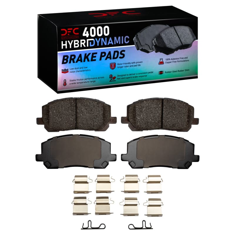 DFC — DFC 01-07 Toyota Highlander Front 4000 HybriDynamic Brake Pads and Hardware Kit
DFC Brake Pad Set