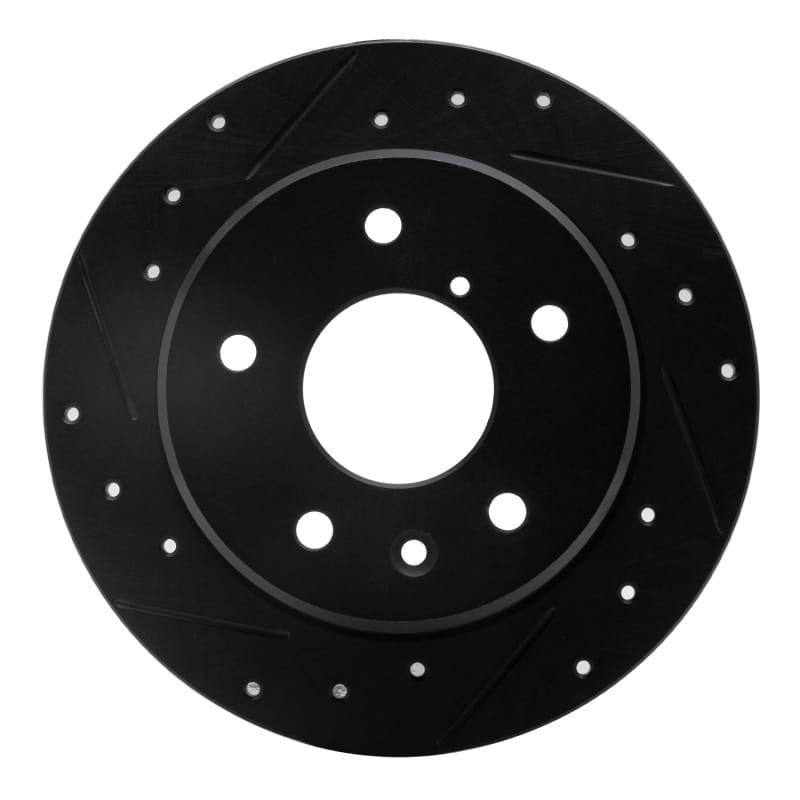 R1 Concepts — R1 89-91 Mazda RX-7 Rear Left Drilled & Slotted Black Brake Rotor
R1 Brake Rotor Drill