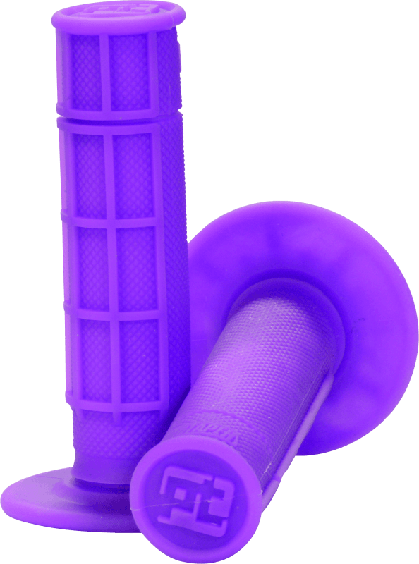 ProTaper — Handlebar Grip - Half Waffle Neon Purple