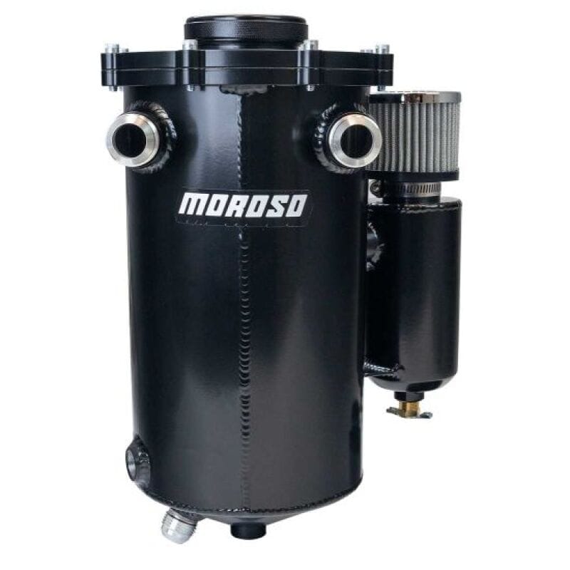Moroso — Moroso Pro Mod 7in Diameter 7qt Black PC Dry Sump Tank