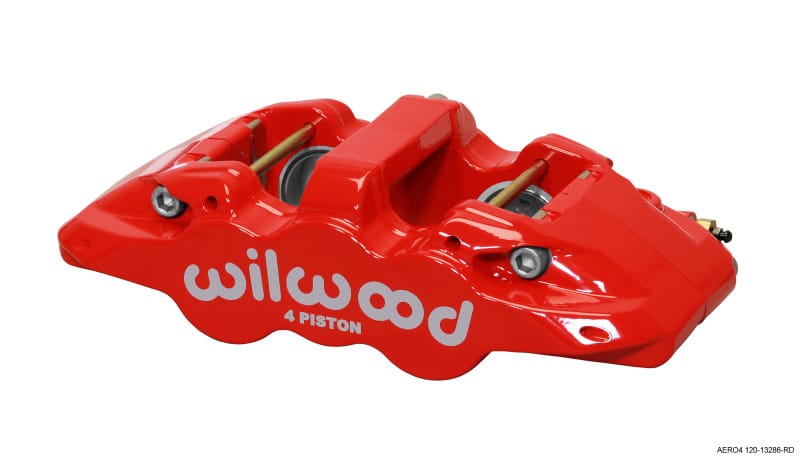 Wilwood — Wilwood Caliper-Aero4-L/H - Red 1.88/1.62in Pistons 1.25in Disc
BRAKE CALIPER