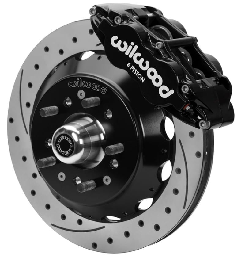 Wilwood — Wilwood 70-81 FBody/75-79 A&XBody FNSL6R Frt Brk Kit 12.88in D/S Rtr Blk Caliper Use w/ PD Spindle