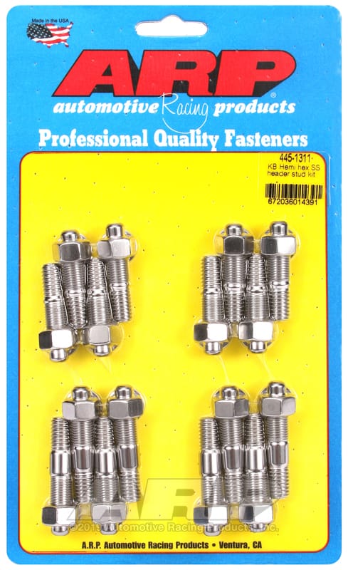 ARP — ARP KB Hemi SS hex header stud kit
