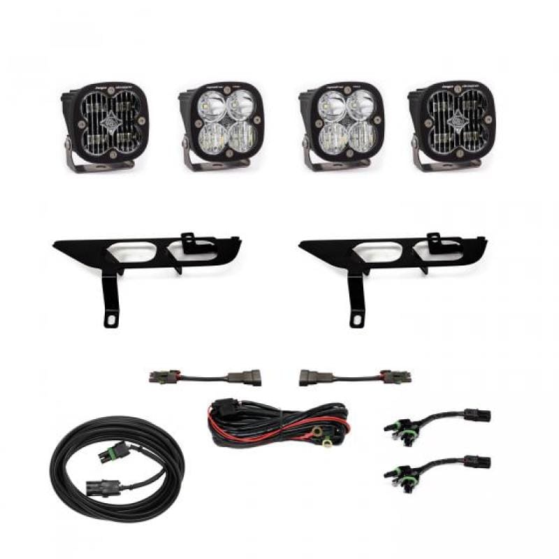 Baja Designs — Baja Designs 2021+ Ford F150 Fog Pocket Kit SAE Clear Squadron Pro DC