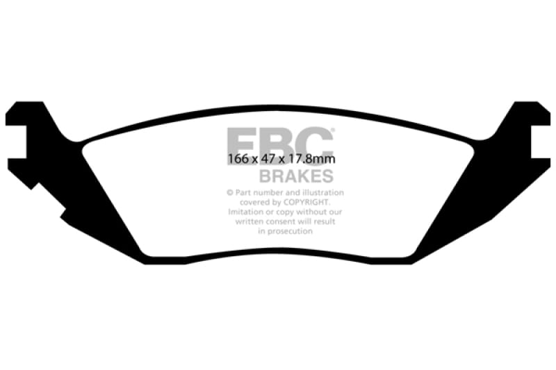 EBC — EBC 07-11 Jeep J8 2.8 TD Bluestuff Rear Brake Pads