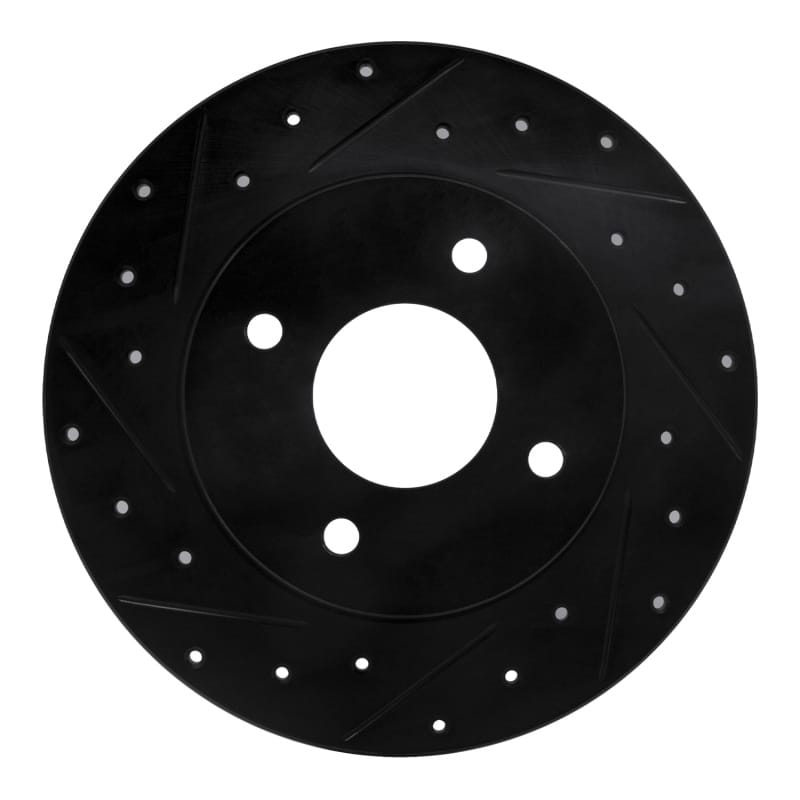 R1 Concepts — R1 04-06 Nissan Sentra Rear Left Drilled & Slotted Black Brake Rotor
R1 Brake Rotor Drill