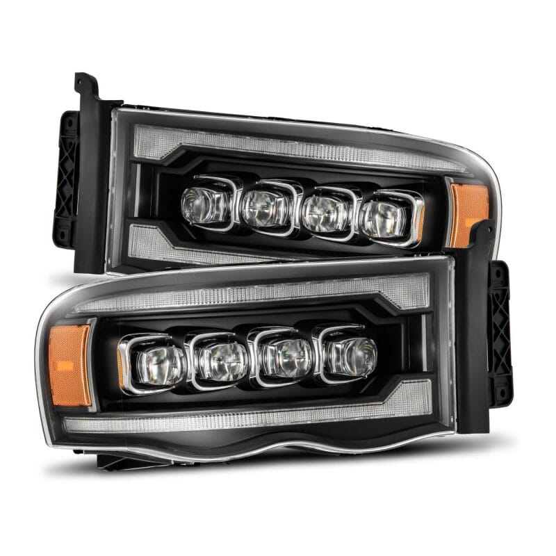 AlphaRex — AlphaRex 02-05 Dodge Ram 1500 NOVA LED Proj Headlights Plank Style Blk w/Activ Light/Seq Signal
Projector Headlights