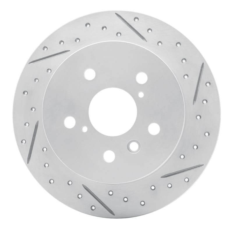 R1 Concepts — R1 18-24 Toyota Camry Rear Right Drilled & Slotted Geo-Carbon Rotor