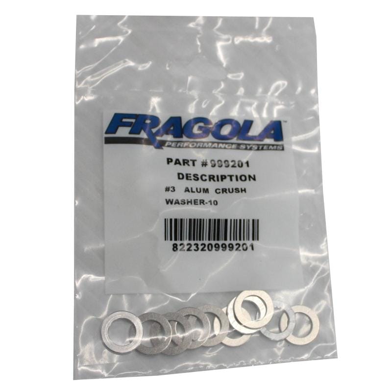 Fragola — Fragola -16AN Alum. Crush Washer -AN-901 10 Pack