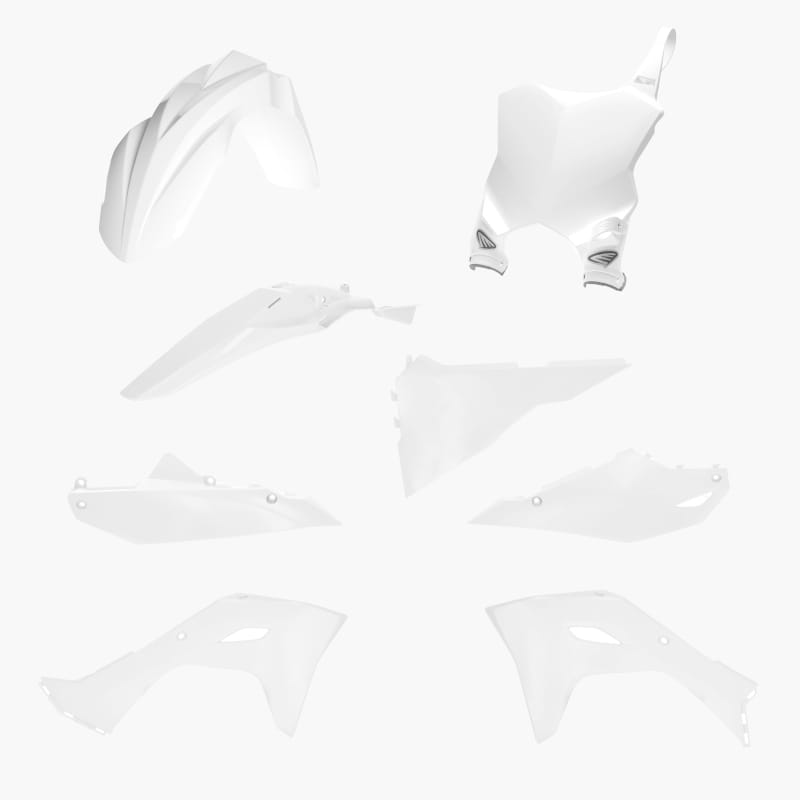 Cycra — Cycra 2024 Kawasaki KX450 5 pc. Replica Body Kit - White