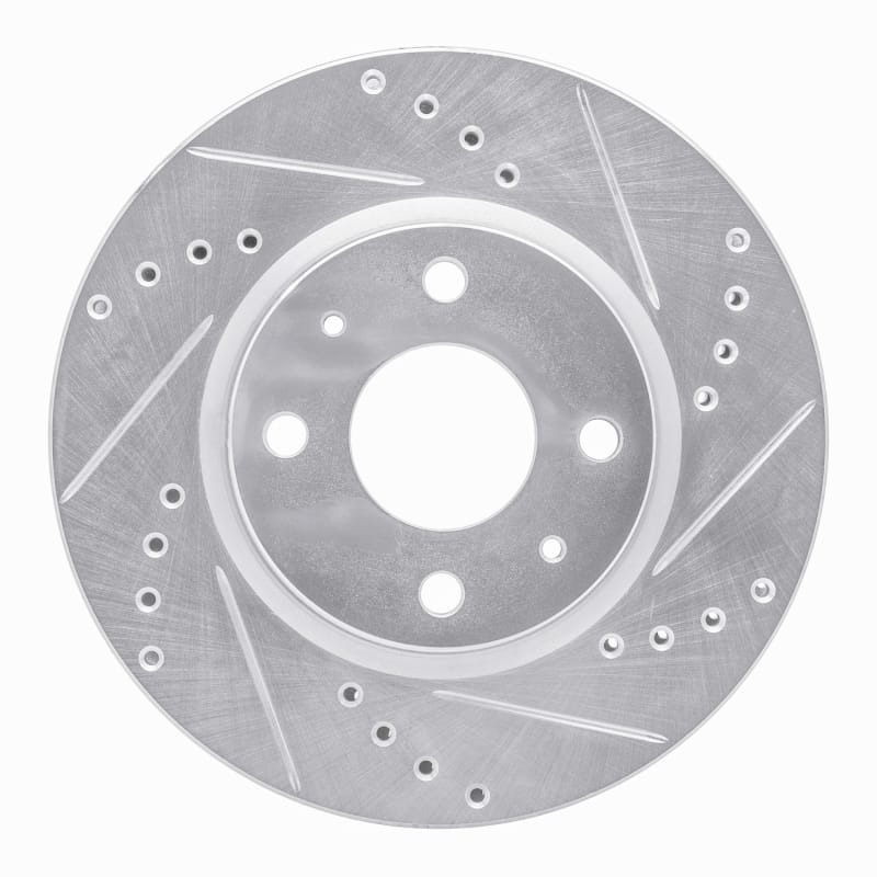 R1 Concepts — R1 86-88 Mazda RX-7 Rear Right Drilled & Slotted Silver Brake Rotor
R1 Brake Rotor Drill