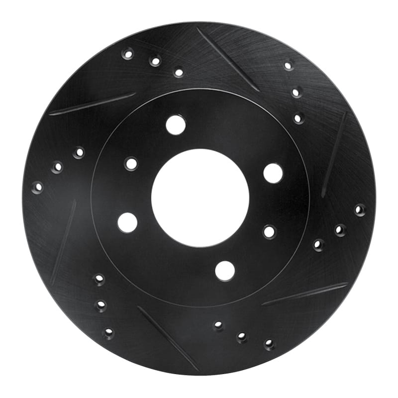 R1 Concepts — R1 00-02 Hyundai Accent Front Right Drilled & Slotted Black Brake Rotor
R1 Brake Rotor Drill