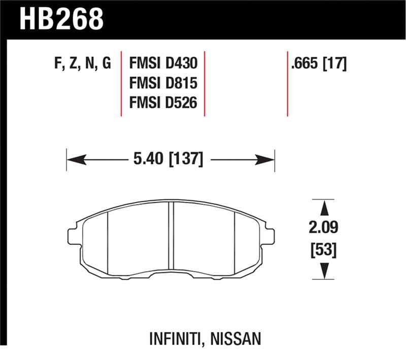 Hawk Performance — HP Plus Disc Brake Pad