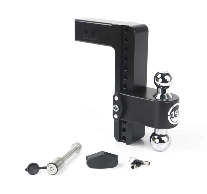 Weigh Safe — Weigh Safe 180 Hitch 10in Drop Hitch & 2.5in Shank (10K/18.5K GTWR) w/WS05 - Black Cerakote