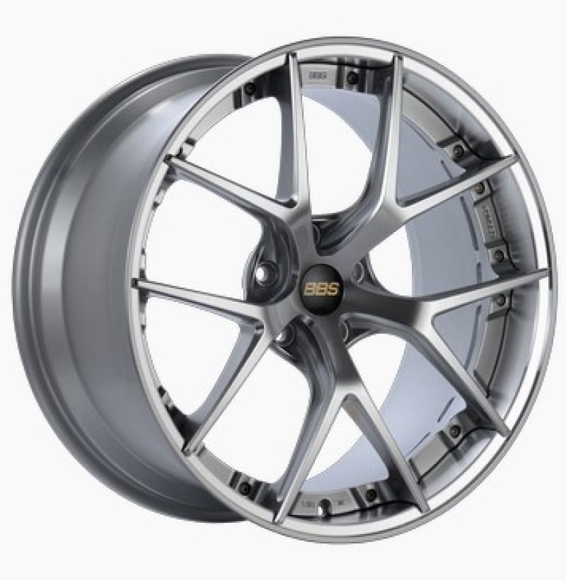 BBS — BBS RI-S 20x9 5x120 ET25 Diamond Silver Center / Diamond Cut Lip Wheel -82mm PFS/Clip Required