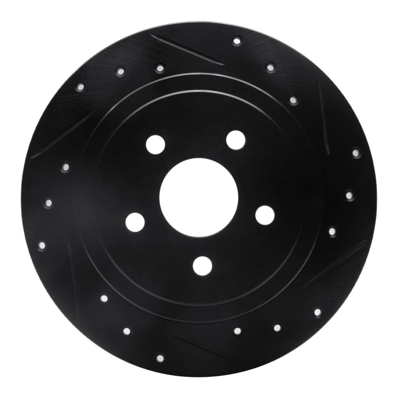 R1 Concepts — R1 88-95 Chrysler New Yorker Rear Right Drilled & Slotted Black Brake Rotor
R1 Brake Rotor Drill