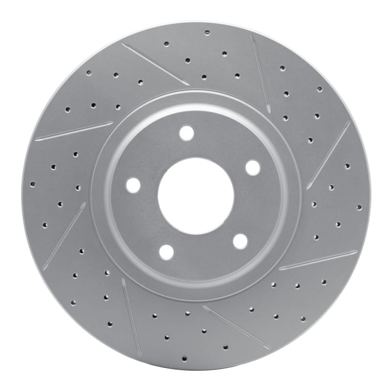 R1 Concepts — R1 03-05 Nissan Murano Front Right Drilled & Slotted Geo-Carbon Rotor