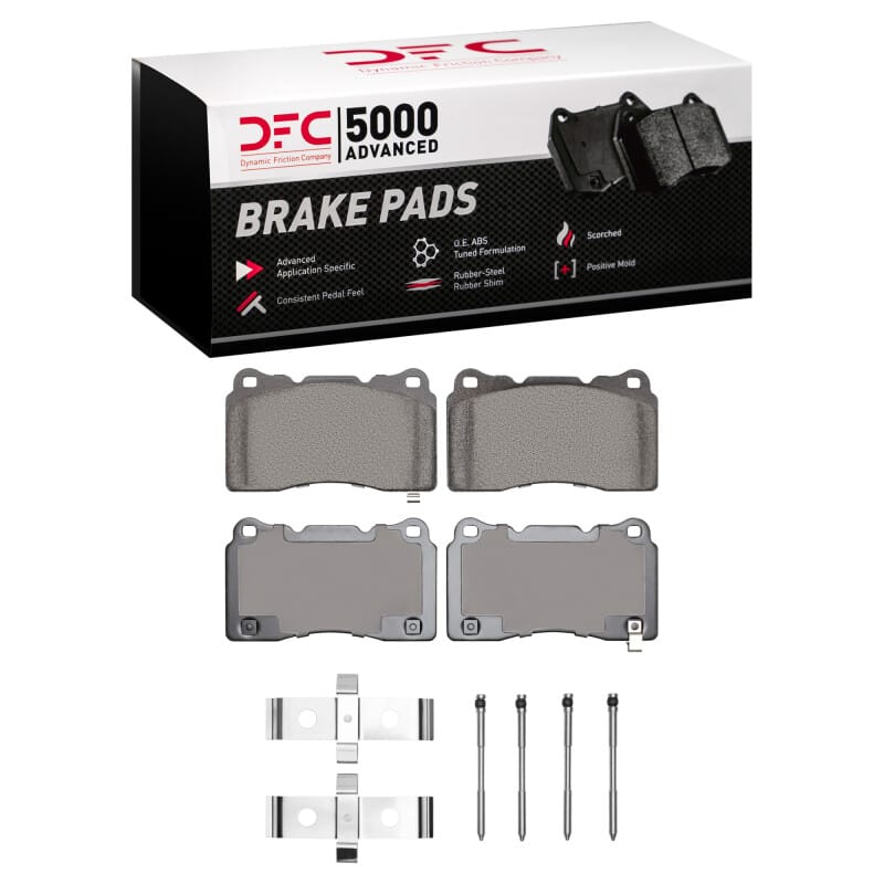 DFC — DFC 05-06 Ford GT Front 5000 Advanced Low Metallic Brake Pads and Hardware Kit
DFC Brake Pad Set