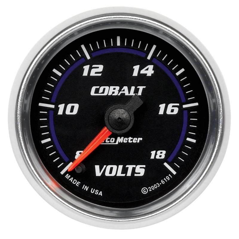 AutoMeter — Autometer Cobalt 52mm 8-18 Voltmeter Electronic Gauge
GA 2" VOLT STEPPR CB