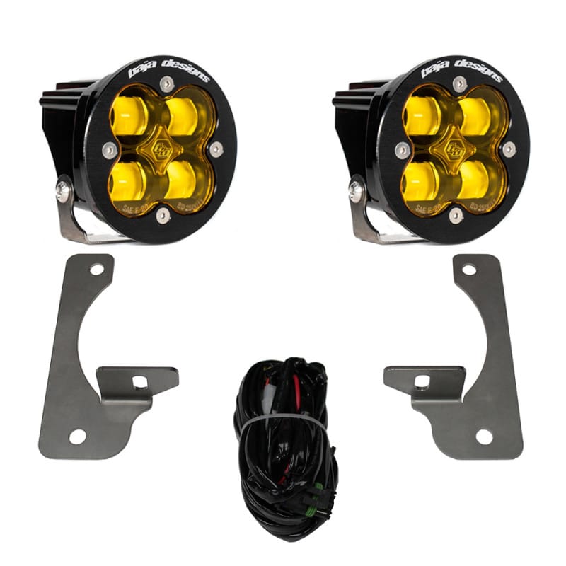 Baja Designs — Baja Designs 10 - 18 Jeep JK Rubicon Squadron R SAE Light Kit - Amber