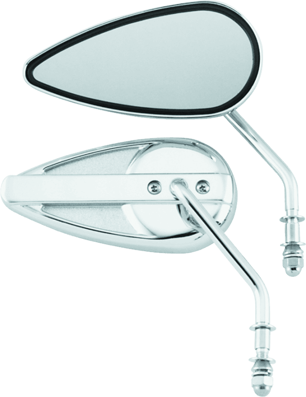 Bikers Choice — Bikers Choice 65-Up Chrome Teardrop Mirror Universal Custom Pr
