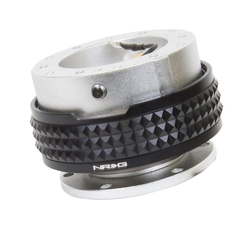 NRG — NRG Quick Release Kit - Pyramid Edition - Silver Body / Black Pyramid Ring