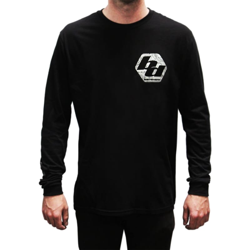 Baja Designs — Baja Designs BD Black Mens Long Sleeve Shirt Extra Large