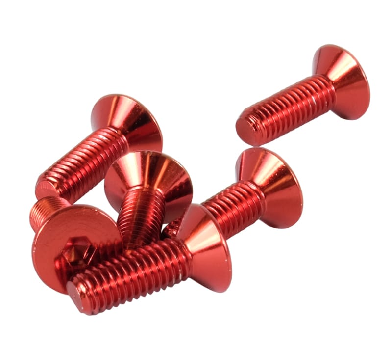 NRG — NRG Steering Wheel Screw Upgrade Kit (Conical) - Red