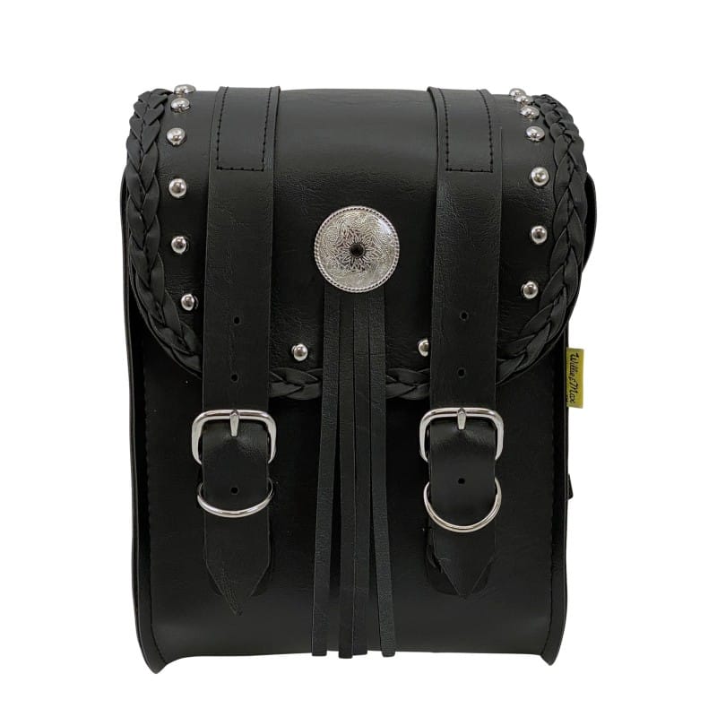 Willie & Max — Willie & Max Universal Warrior Sissy Bar Bag (8 in L x 10 in W x 4.5 in H) - Black