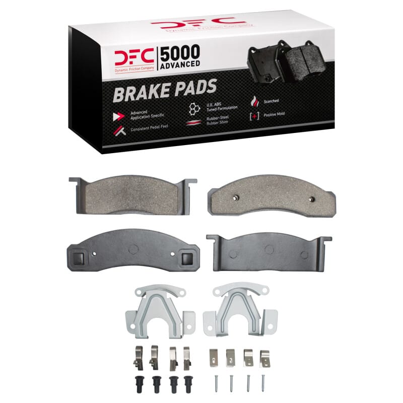 DFC — DFC 68-73 Ford Mustang Front 5000 Advanced Semi Metallic Brake Pads and Hardware Kit
DFC Brake Pad Set