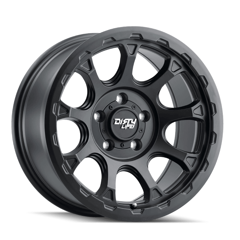 Dirty Life — Dirty Life 9307 Drifter 17x8.5/5x127 BP/-6mm Offset/78.1mm Hub Matte Black Wheel - Beadlock