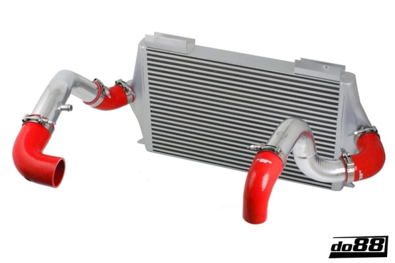 do88 — do88 92-98 Volvo 740/940 Turbo (63mm Throttle) BigPack Intercooler Kit w/Red Hoses