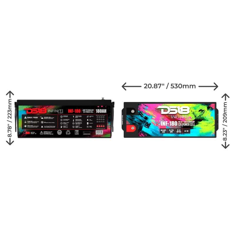 DS18 — DS18 5000 Watts 180 AH Infinite AGM Power Cell Battery