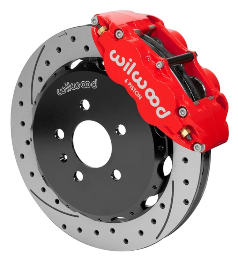 Wilwood — Wilwood 03-08 Audi A4 Forged Narrow Superlite 6R Front Big Brake Kit 12.88in Rotor Dia (Red) w/ Line
BRAKE KIT