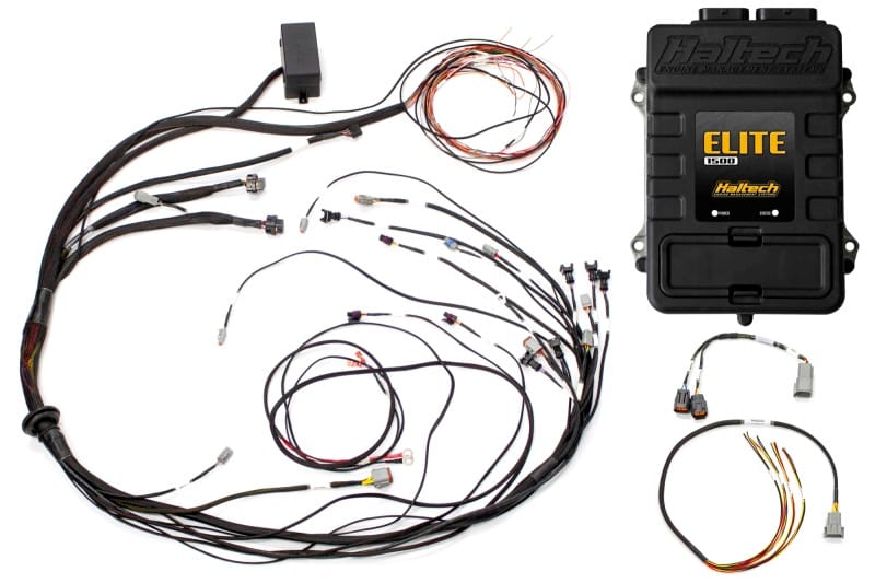 Haltech — Haltech Elite 1500 Terminated Harness ECU Kit w/ Square EV1 Injector Connectors
ECU