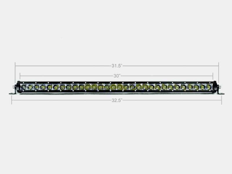 Cali Raised LED — Cali Raised 32In Slim Single Row Led Bar Amber