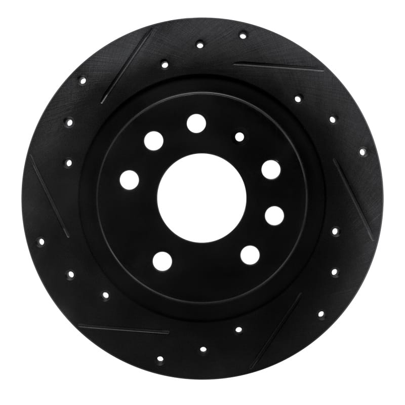 R1 Concepts — R1 03-11 Cadillac BLS (Mexico) Rear Left Drilled & Slotted Black Brake Rotor
R1 Brake Rotor Drill