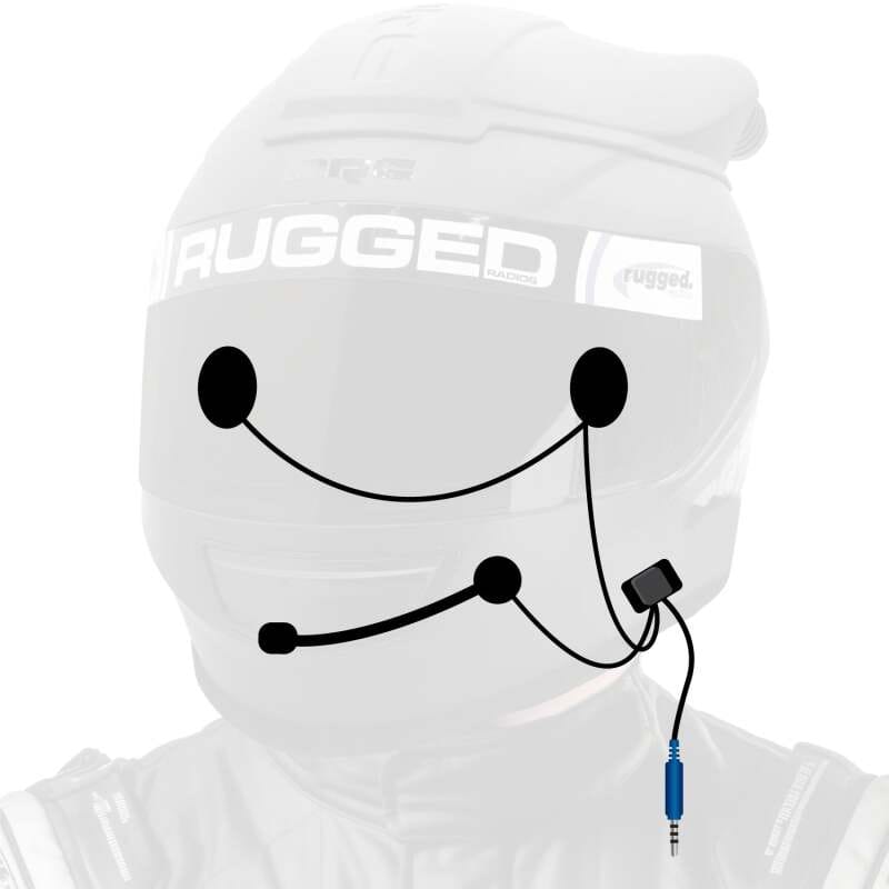 Rugged Radios — Rugged Radios SUPER SPORT Wired Helmet Kit with Alpha Audio Speakers & Mic