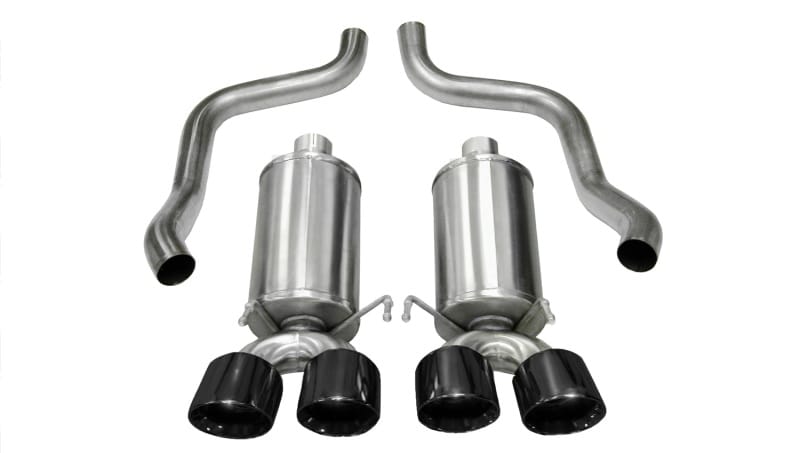 CORSA Performance — Corsa 2009-2013 Xtreme Axle-Back Exhaust w/Dual Black 3.5in Tips 09-13 Chevrolet Corvette C6 6.2L V8
Exhaust