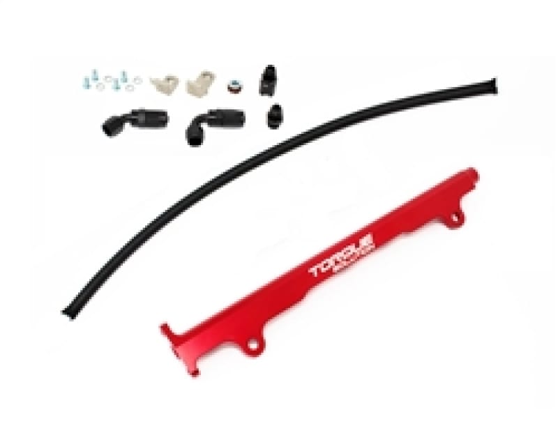 Torque Solution — Torque Solution Mitsubishi Evo X Billet Aluminum Fuel Rail - Red