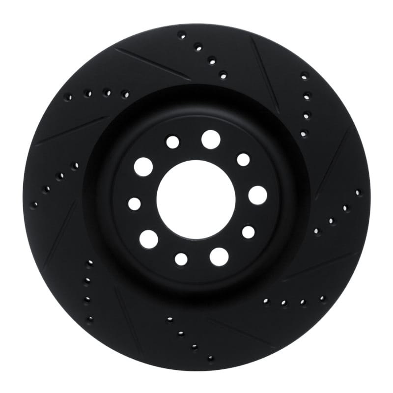 R1 Concepts — R1 2017-2025 Alfa Romeo Stelvio Rear Right Drilled & Slotted Black Brake Rotor
R1 Brake Rotor Drill