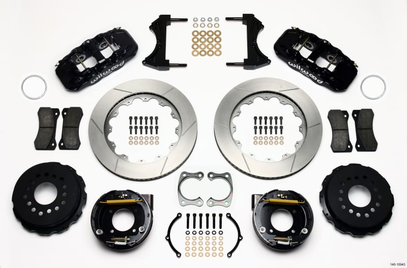 Wilwood — Wilwood AERO4 Rear P-Brake Kit 14.00in Chevy 12 Bolt w/ C-Clips
BRAKE KIT