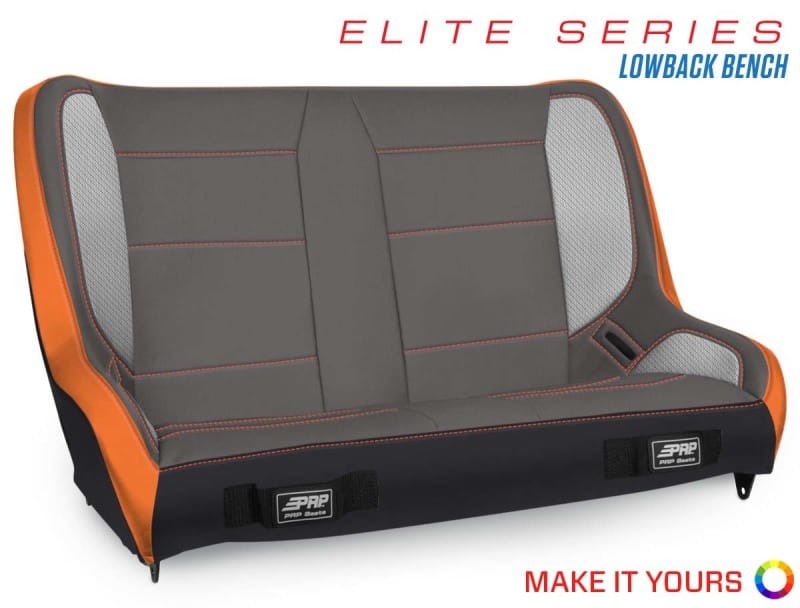 PRP Seats — PRP Elite Series Low Back Rear Suspension Bench Seat (36-39In.)