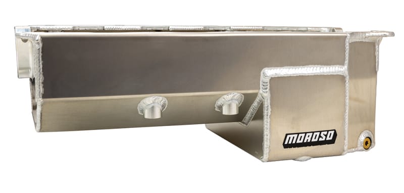 Moroso — Moroso Donovan 700/DRC2 Big Block (w/Double Power Kick Outs) Wet Sump 6-7qt 8in Aluminum Oil Pan