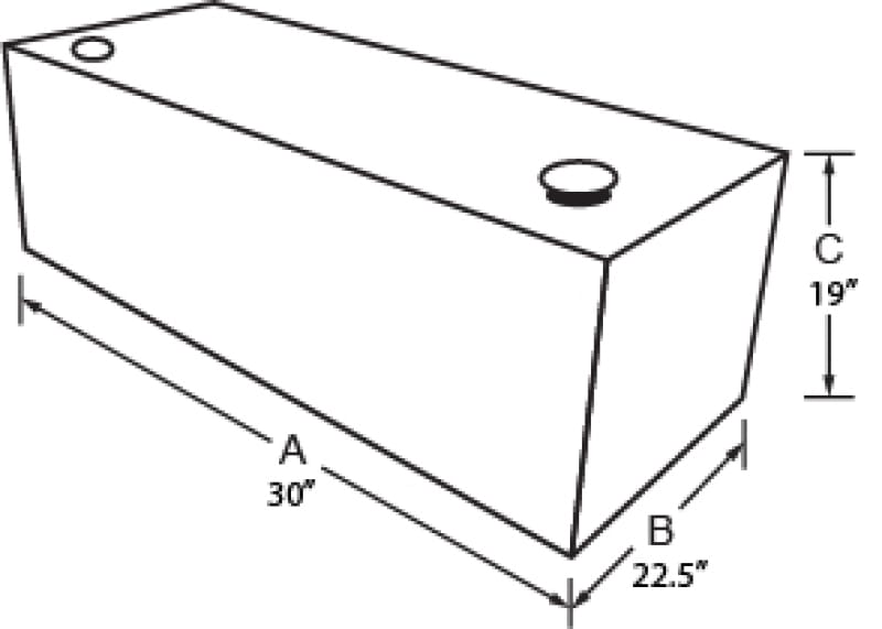 Tradesman — Tradesman Aluminum Rectangular Liquid Storage Tank (55 Gallon Capacity) - Brite