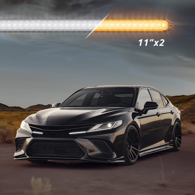 XKGLOW — XK Glow 11In Switchback Grill Lights with Start-up Animation & Sequential Turn Signals